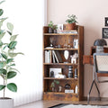 5-Shelf Multi-Functional Modern Wood Bookcase