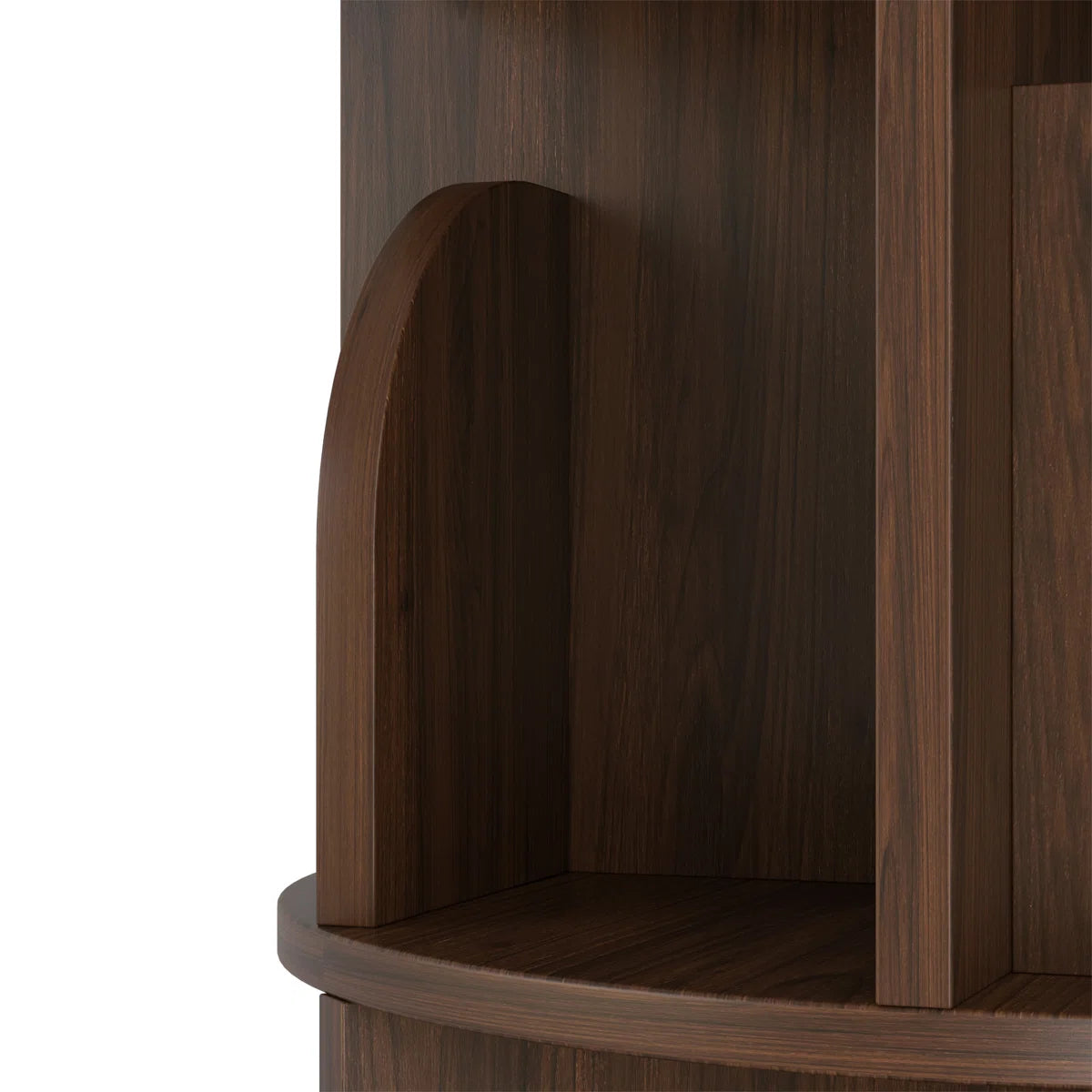 Rotating Bookshelf, 2 Tier Small Bookcase Corner Shelves Display Storage Tower Space-saving Revolving For Small Space